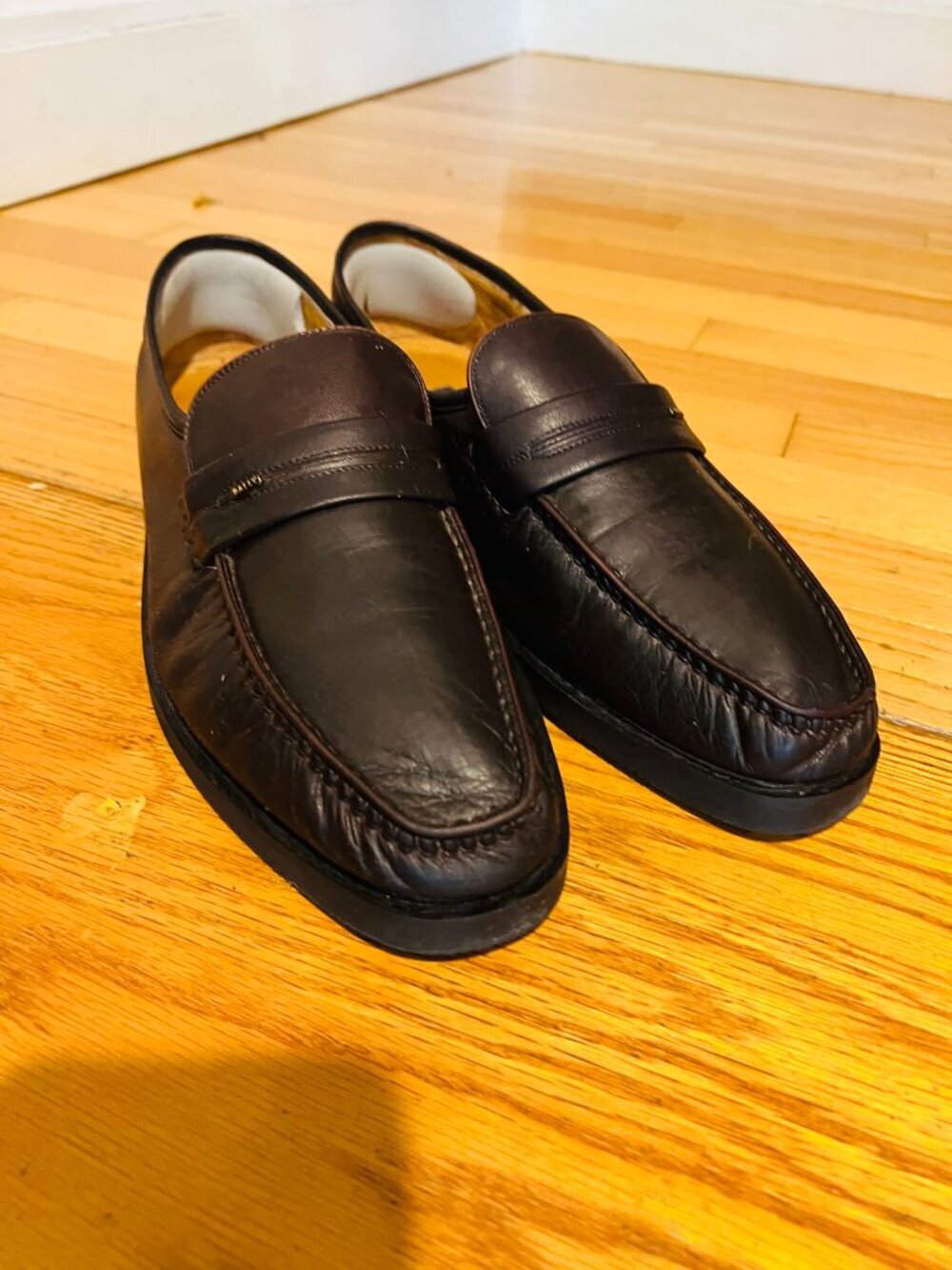 Vintrage Bally Switzerland Slip On Tassel Loafers Drivers Shoes Size 9.5 EEE - Picture 5 of 16